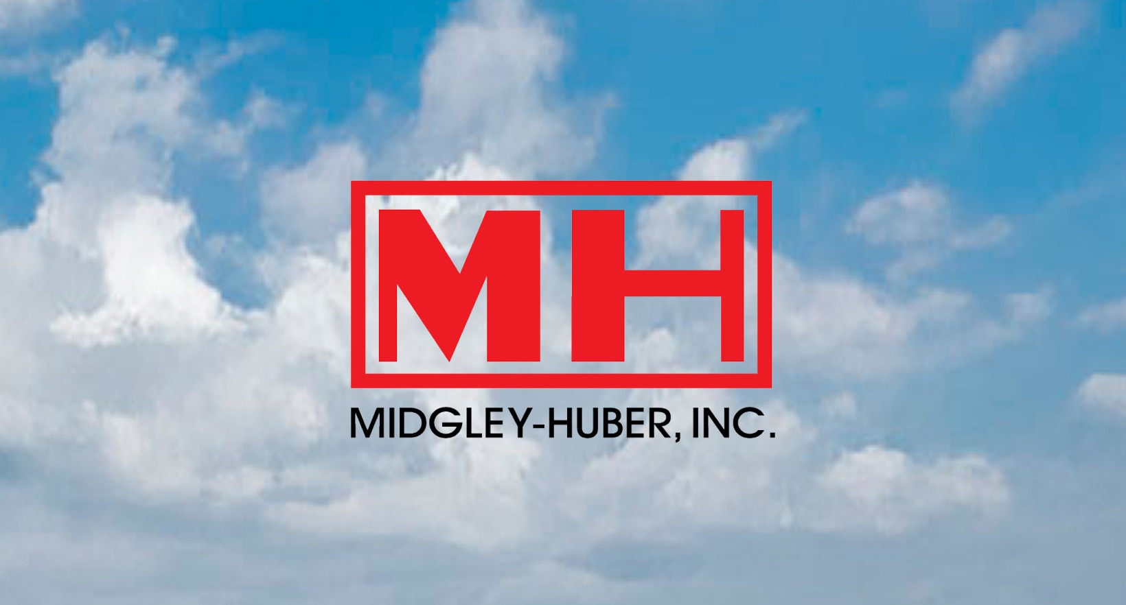 Midgley-Huber logo over photo of clouds